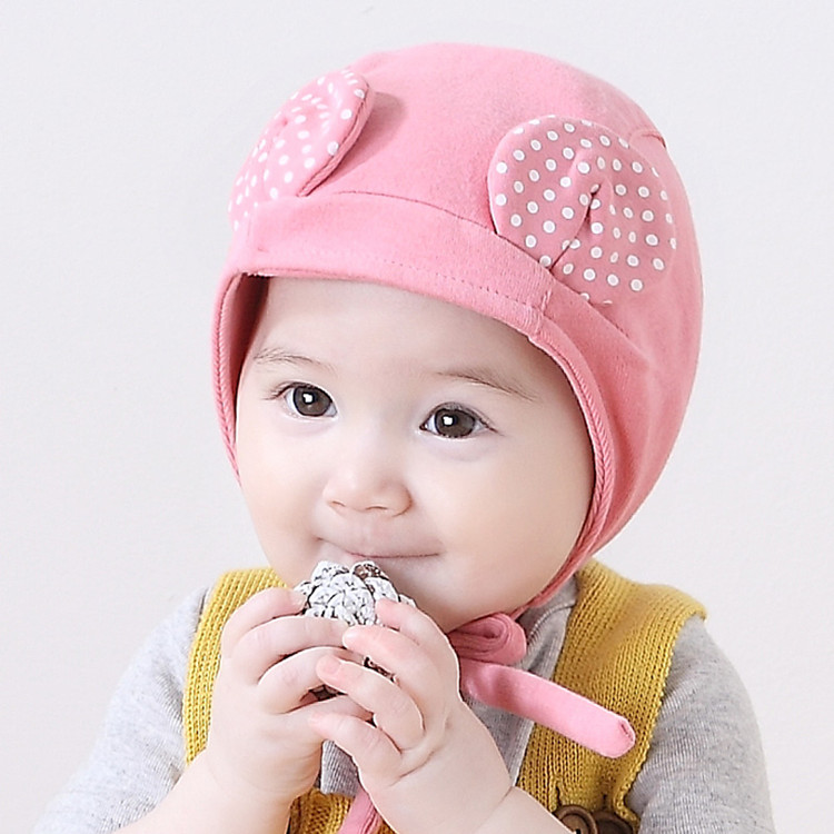 children spring and autumn Winter ear cap men and women baby Frenum Mickey Baby hat 3-6-12 A month 0-1 yearin the Children/Baby/Family fitted , Hat/Muffler/Masks/Gloves/Earmuffs/Booties , Hat category - from Buy2taobao.com to provide professional Taobao agent buy service