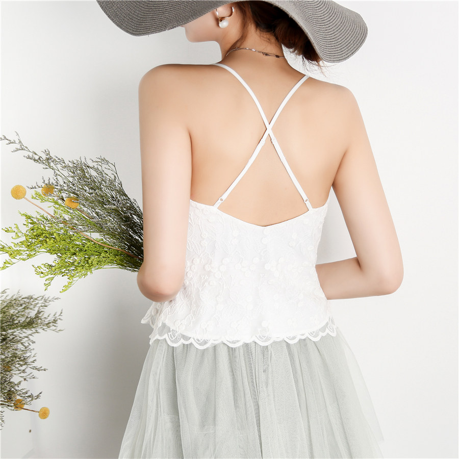 热销露背背心宽松