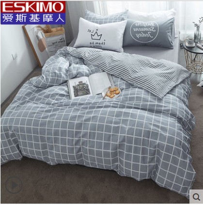 爱斯基摩人新品 床上纯棉印花四件套 全棉四件套|msdalam kategori seperai dan bantal, pakej peralatan tempat tidur/Sebuah keluarga empat/Keping kit - dari Buy2taobao.com untuk memberikan perkhidmatan ejen Taobao profesional membeli