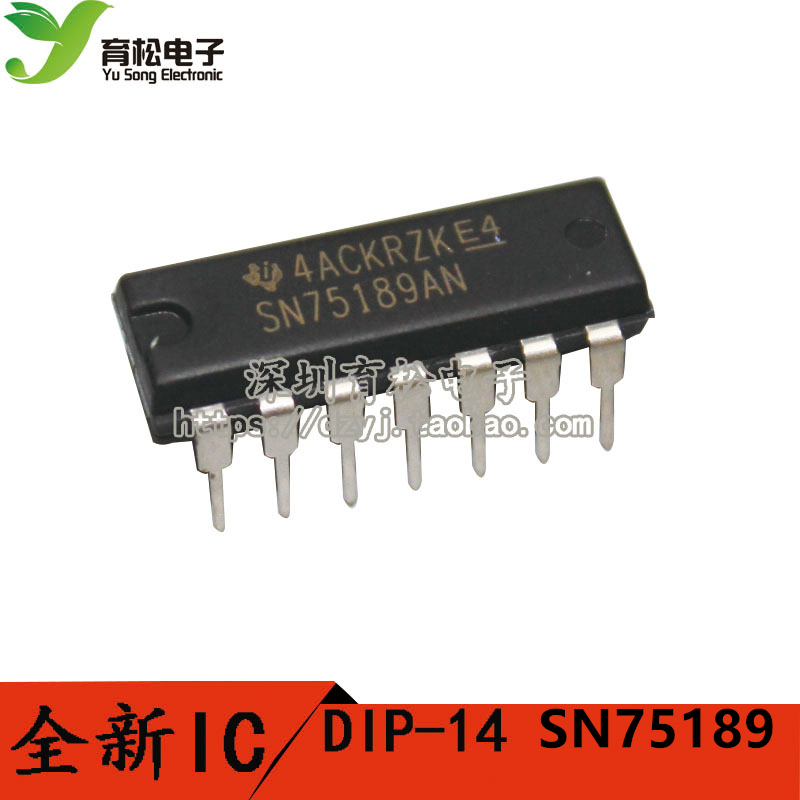 SN75189AN 75189 线路接收器 5.5V DIP-14|ruв категории Цифровые аксессуары, рынок электронных компонентов, IC интегральная схема/мотор, IC интегральная схема - от Buy2taobao.com для оказания профессиональной услуги покупки агента Taobao