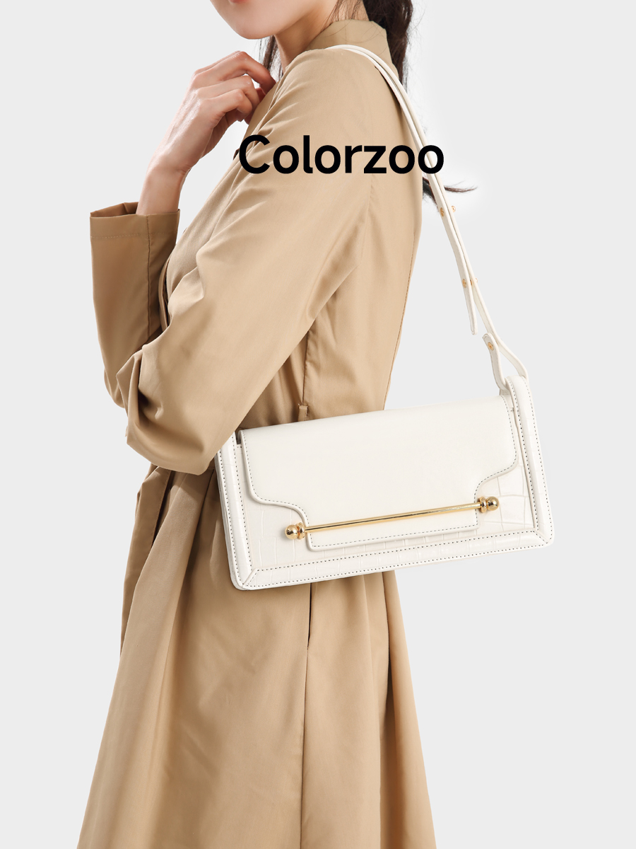 Colorzoo2024年春季新款包包女腋下包高级原创小众设计法棍斜挎包