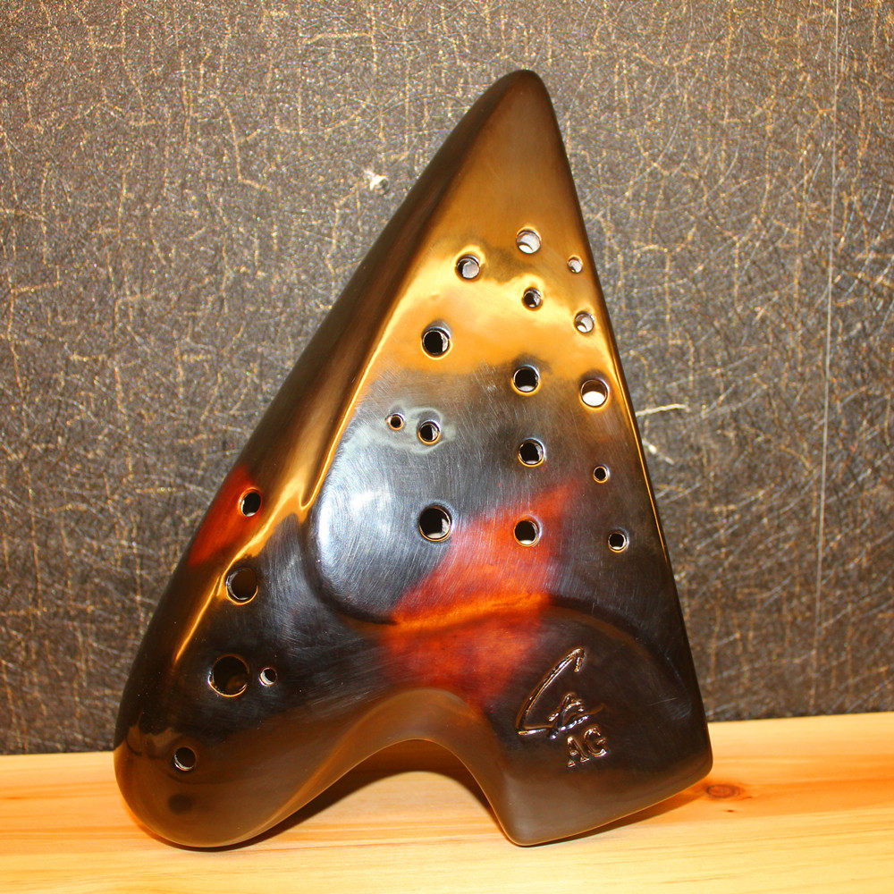 三管中音陶笛风雅熏烧调陶调演演奏陶笛