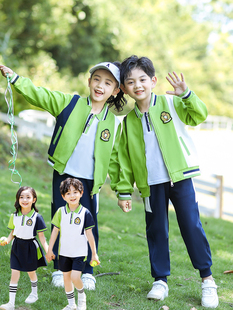 幼儿园园服夏季春秋套装一年级校服小学生班服三件套学院风运动服