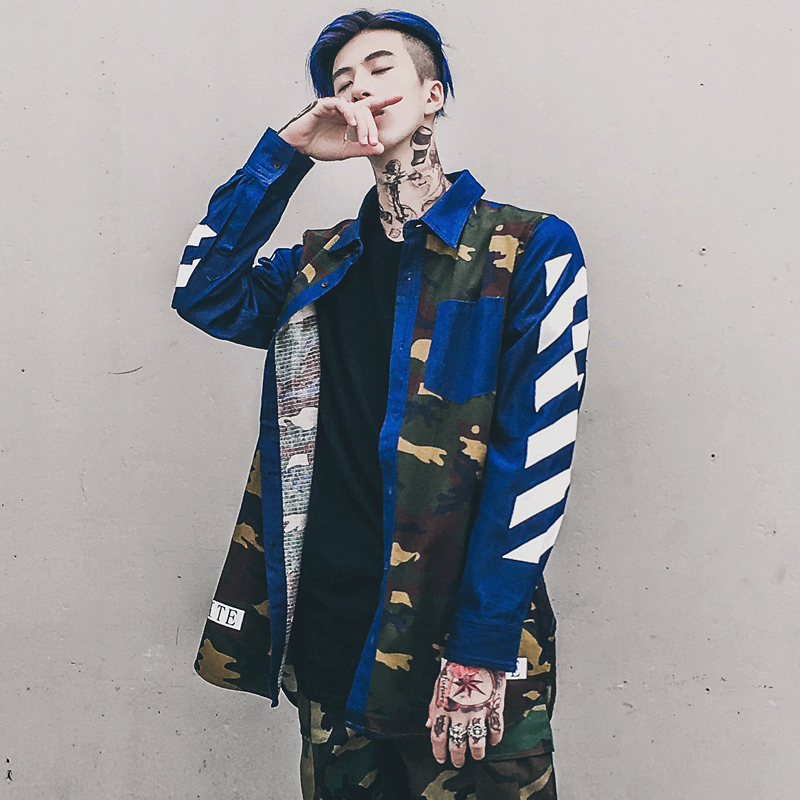 热销off white衬衫男