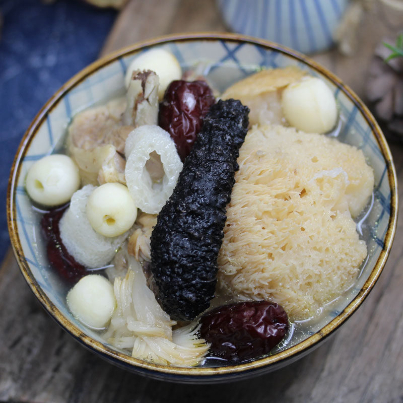 海参竹荪猴菇汤 儿童长辈熬夜白领四季营养滋补老火港式炖煲汤料