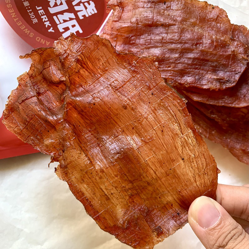 台湾风味超薄猪肉纸水根行脆薄猪肉脯蜜汁肉脯媲美三仁原味包邮