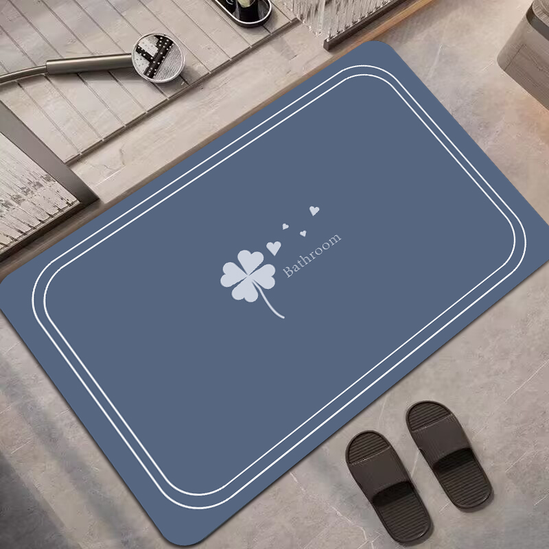 硅藻泥地垫卫生间浴室厕所防滑吸水速干地毯