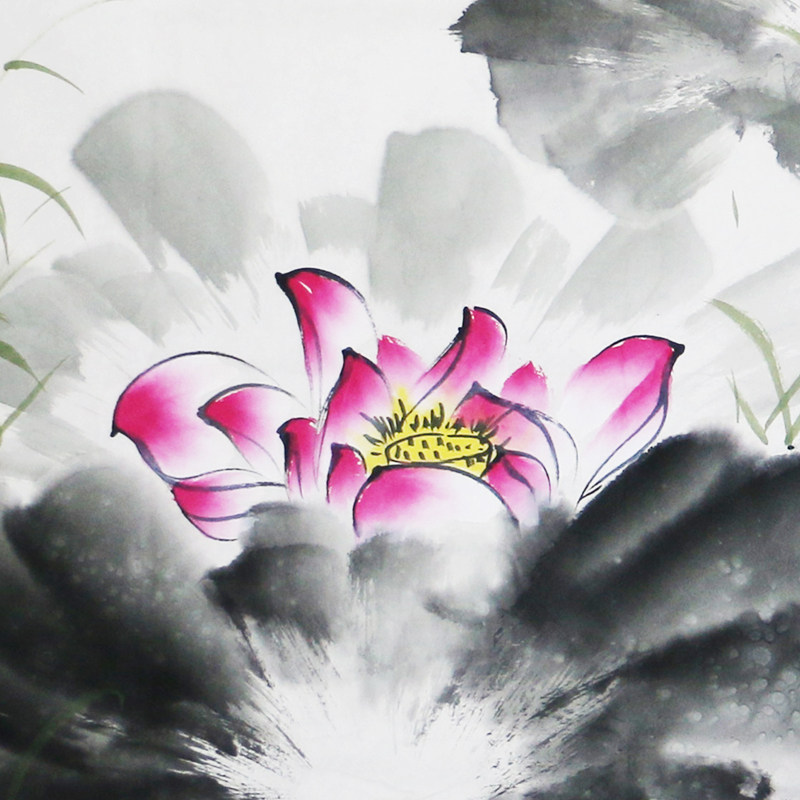 山东师范 燕宇《莲年有余》江苏美术家协会员 实力派画家