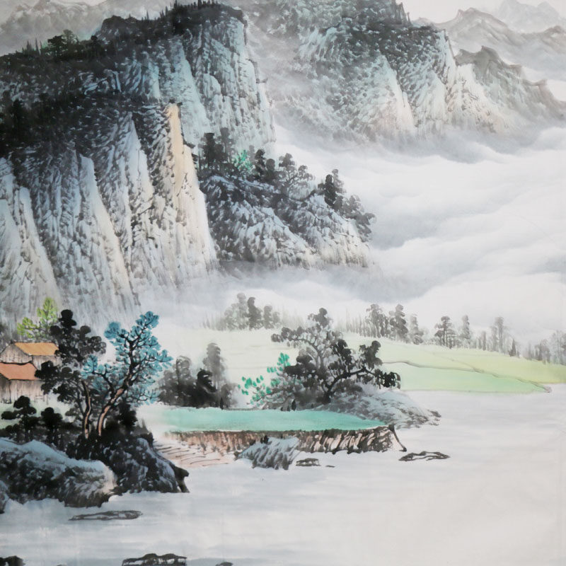 燕宇 国画《大好河山入画屏》美术家协会员