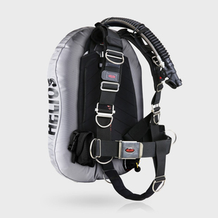 HELIOS BCD A1 NYLON潜水设备潜水浮力调整器背飞 银灰色