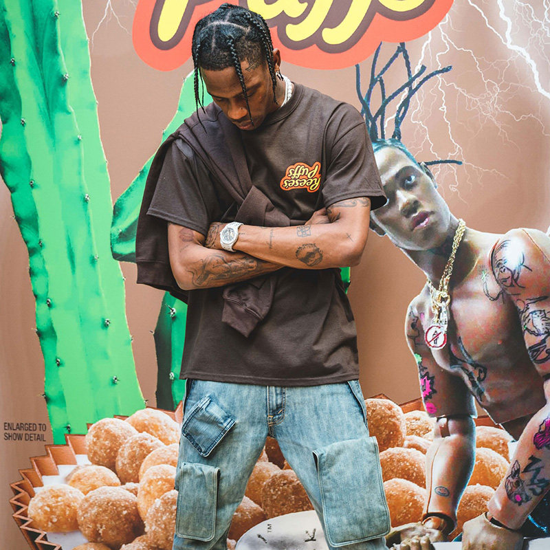 travis scott 麦当劳联名utopiat恤夏季圆领宽松短袖