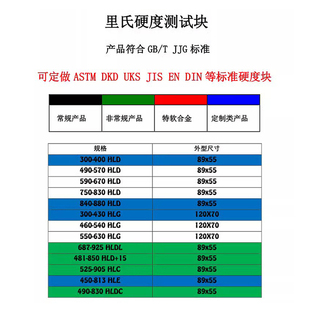 。钻石牌里氏硬度块 里氏硬度计标准测试块490-830HLD/460-630HLG