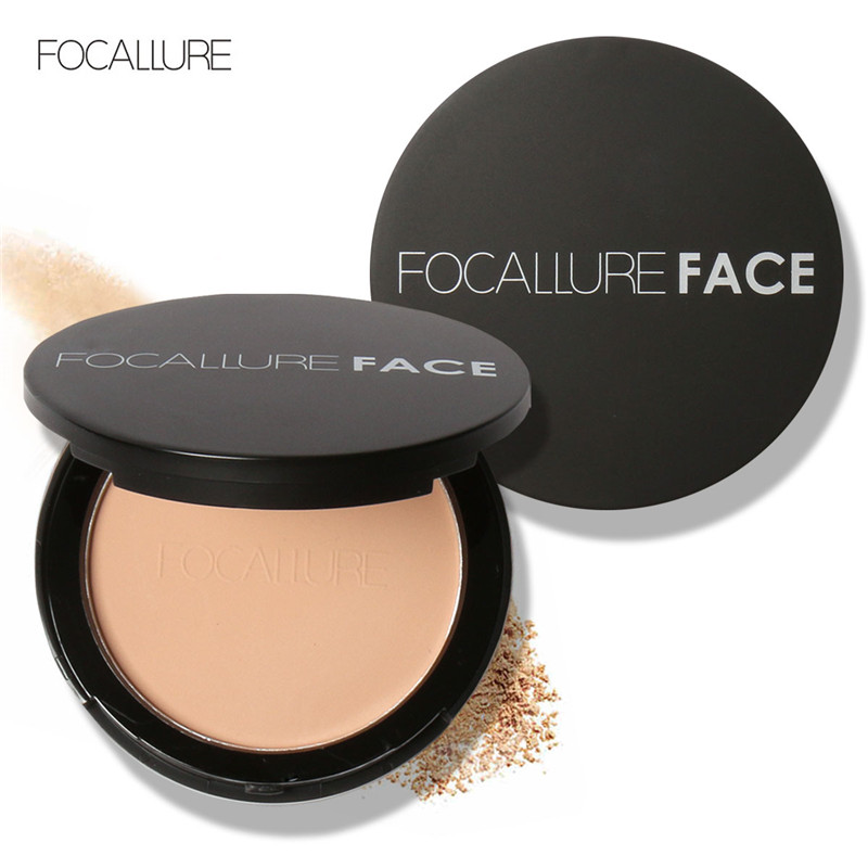 FOCALLURE 3 Colors Make Up Face  Pressed Powder控油定妆粉饼