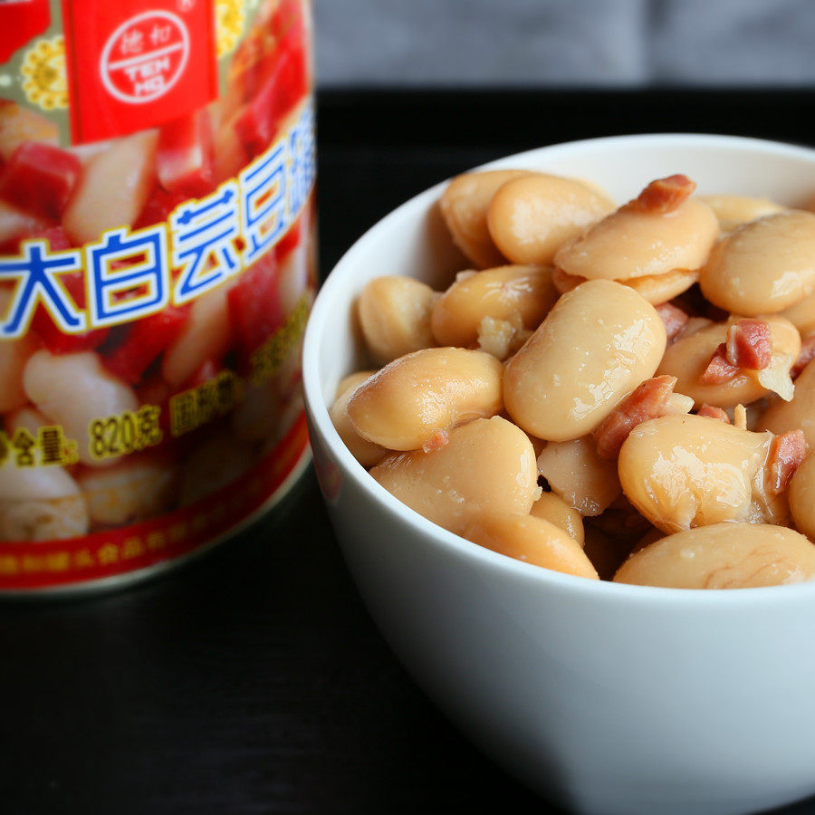 德和云腿白芸豆罐头820克/瓶 云南特产火腿高汤熬制2瓶包邮