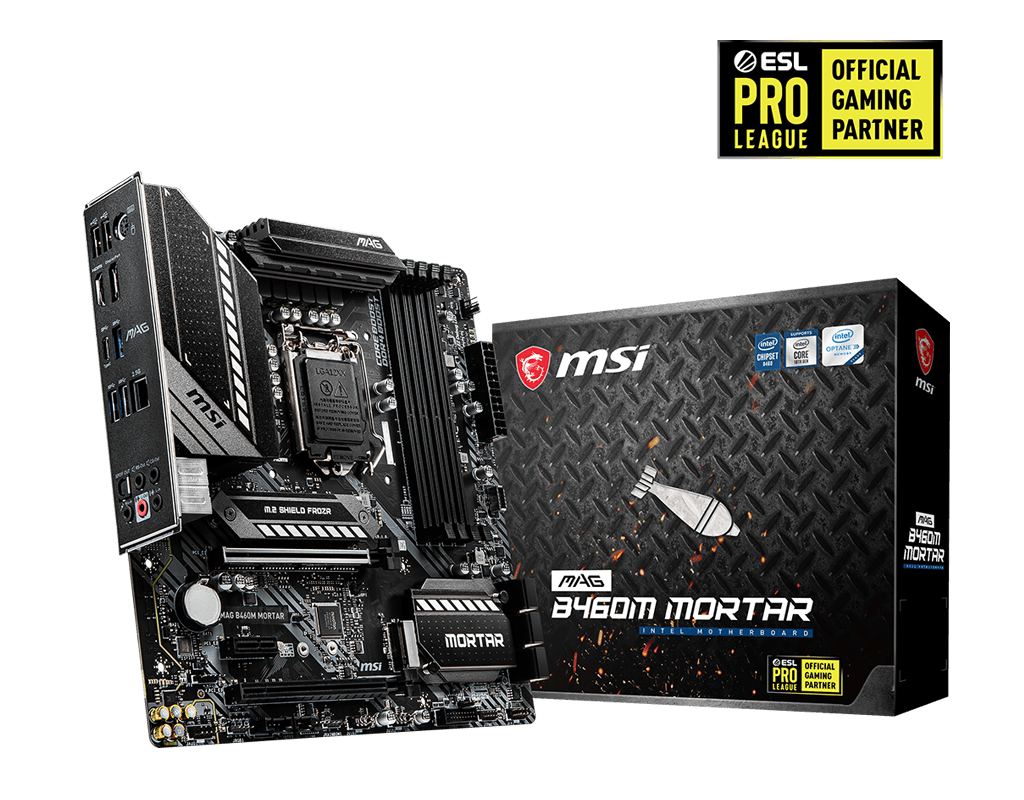 msi/微星 b460m mortar迫击炮台式机电脑游戏吃鸡电竞10代主板