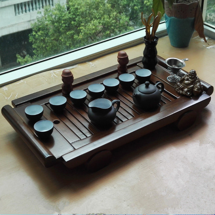 茶盘实木排水茶海木制茶托盘家用迷你功夫茶座简易客厅茶台木茶海