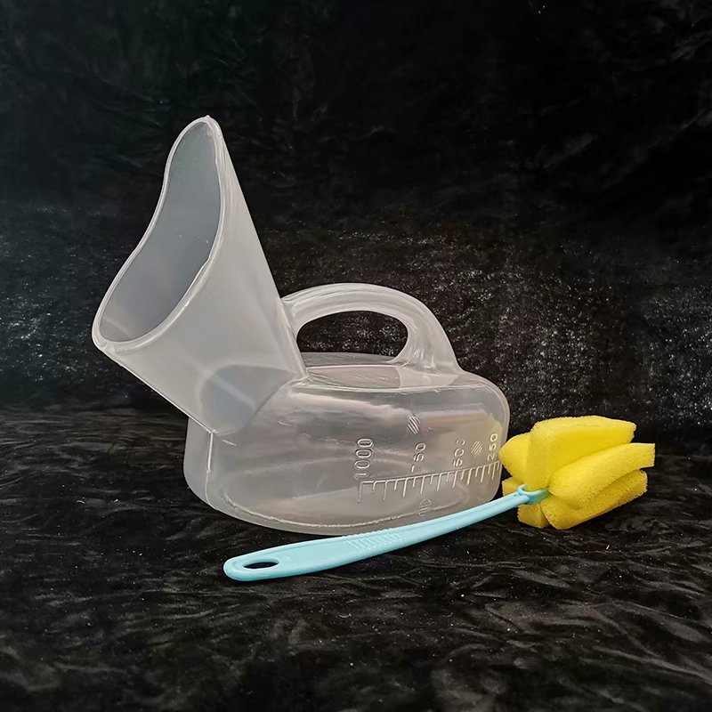 女用尿壶卧床专用夜壶接尿器 老人小便器女士卧式尿壶小便壶送刷