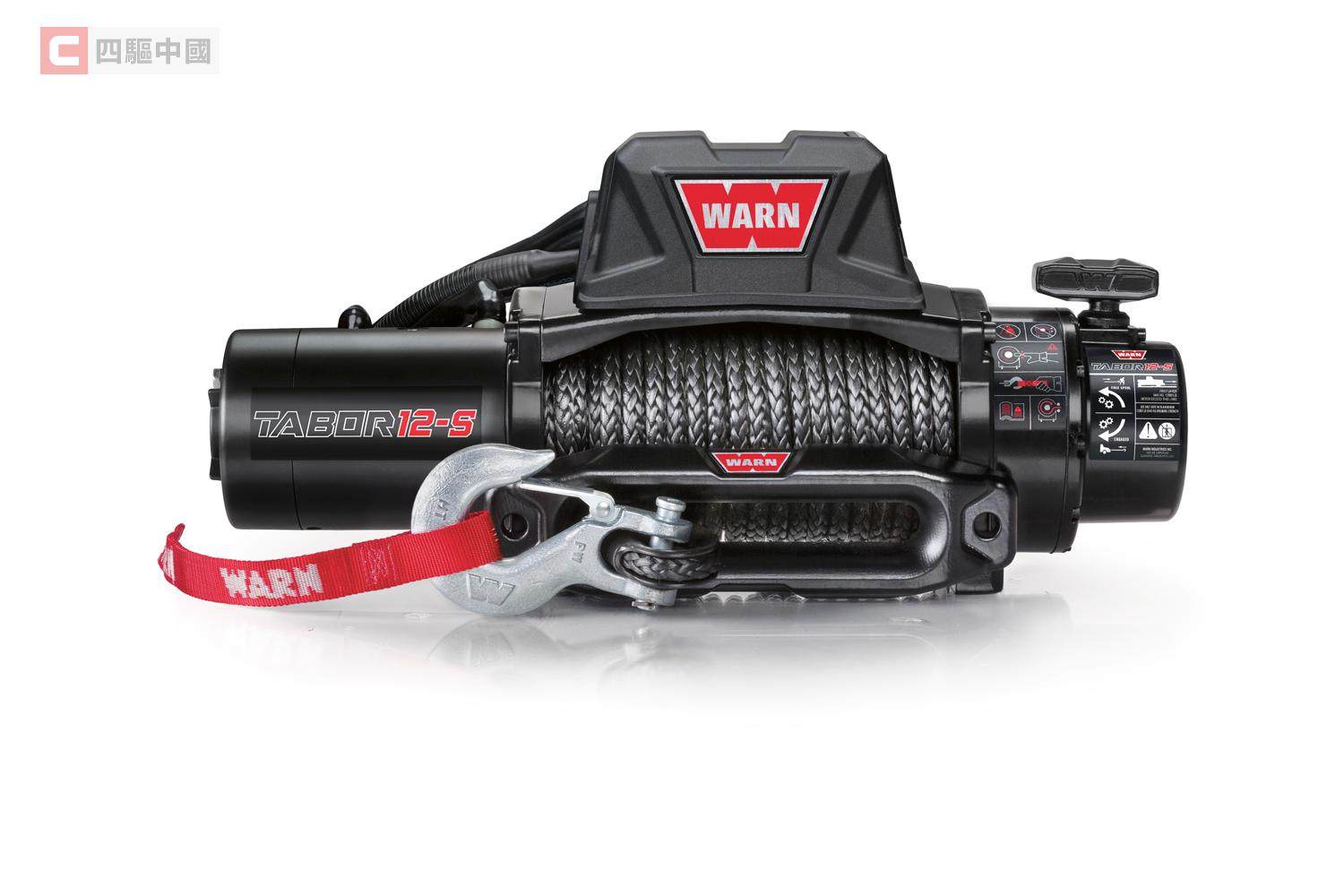 新款warn tabor 12000磅钢缆/软缆尼龙绳绞盘可分体式美国进口
