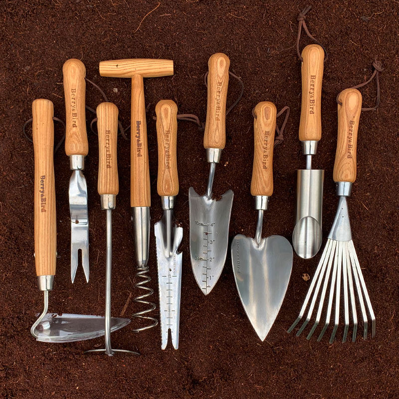 花小白家用园艺工具套装种植换盆除草神器bb园艺berrybird工具