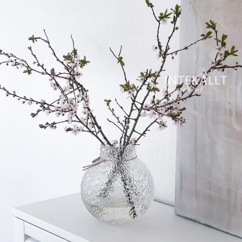 北欧现代简约玻璃冰球圆花瓶摆件 ins风创意客厅插花餐桌装饰品