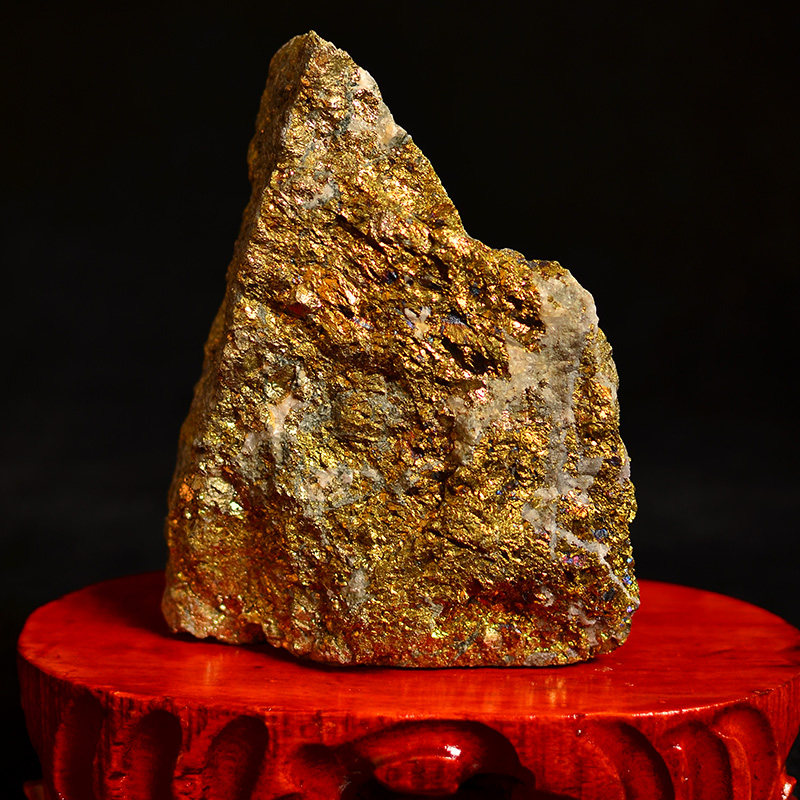 小金山几乎全金黄金色泽形状好适合书房办公桌摆放中型金石摆件17