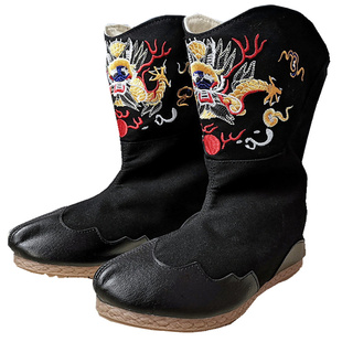 厂家直销龙靴变脸古代皇帝龙靴绣龙靴子靴子古装男鞋