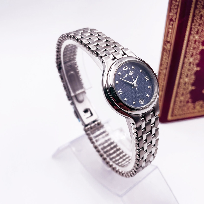 garland库存镀金薄款二针经典复古钢带高贵奢华手表女石英表