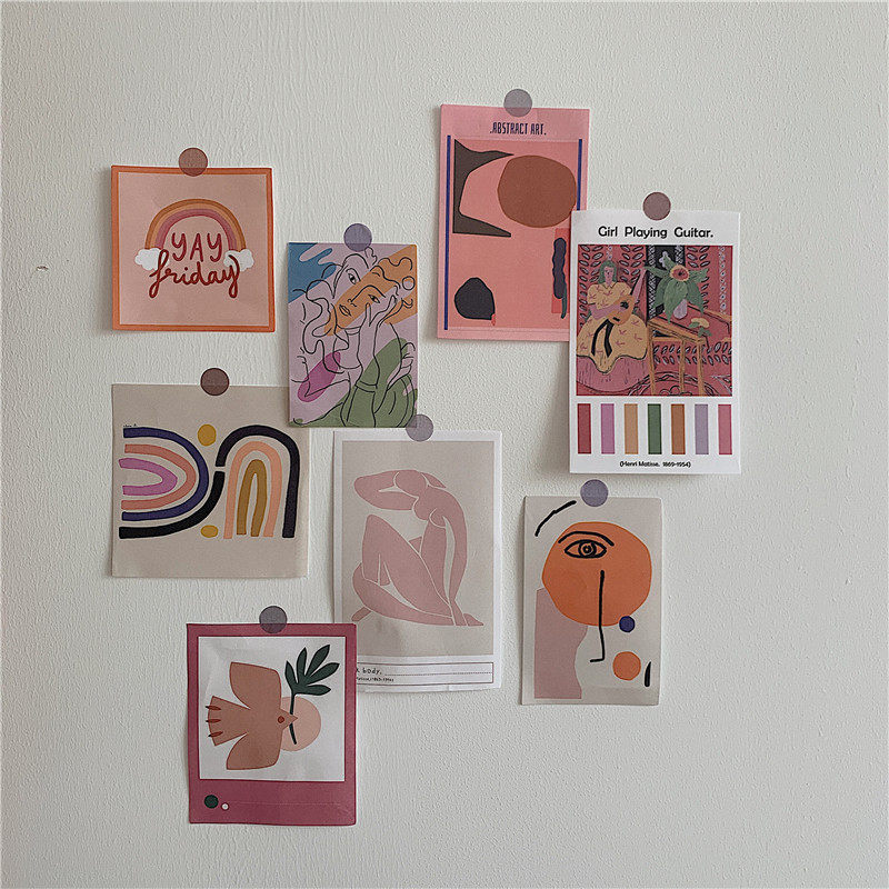 *漂亮的小姨妈* ins风墙贴海报房间布置墙面装饰寝室墙壁贴纸贴画