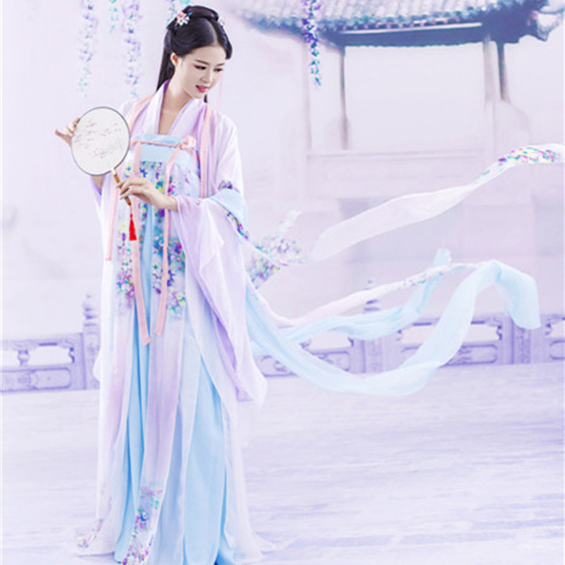烈火如歌古装女飘逸三生三世凤九白浅同款仙女装刘亦菲汉服演出服