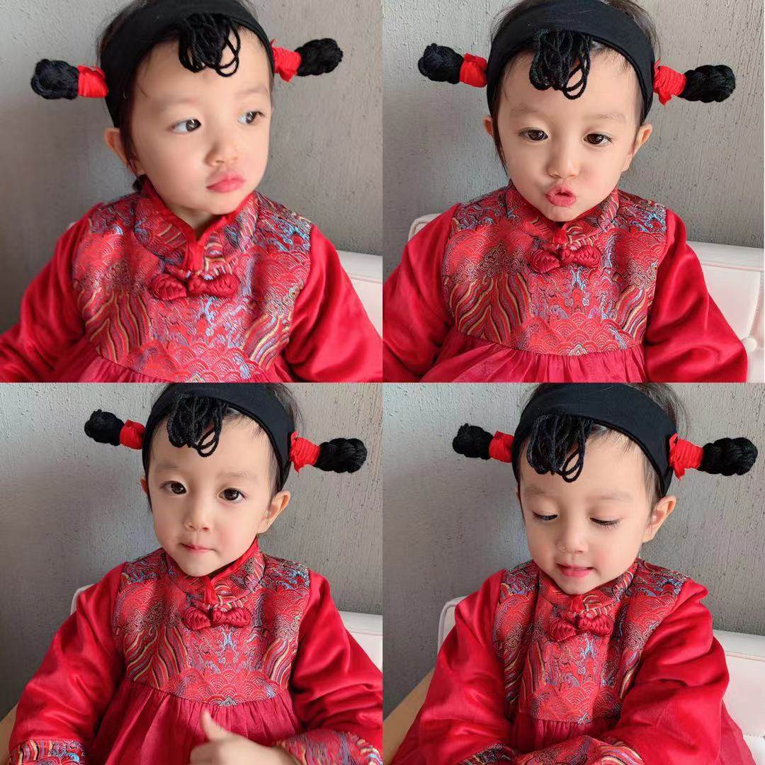 热销小黄鸭发夹_婴幼儿护囟门纯棉发带哪吒小黄鸭小棕熊辫子发带头饰