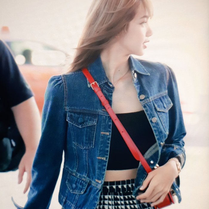 blackpink lisa同款牛仔外套女宽松韩版短款上衣百搭修身显高新品
