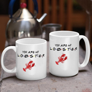 you are my lobster mug 你是我的小龙虾陶瓷马克杯 情侣礼物杯子