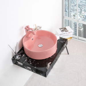 loow/龙卫浴陶瓷彩色台上盆洗手盆 儿童陶瓷彩色洗脸盆艺术盆圆