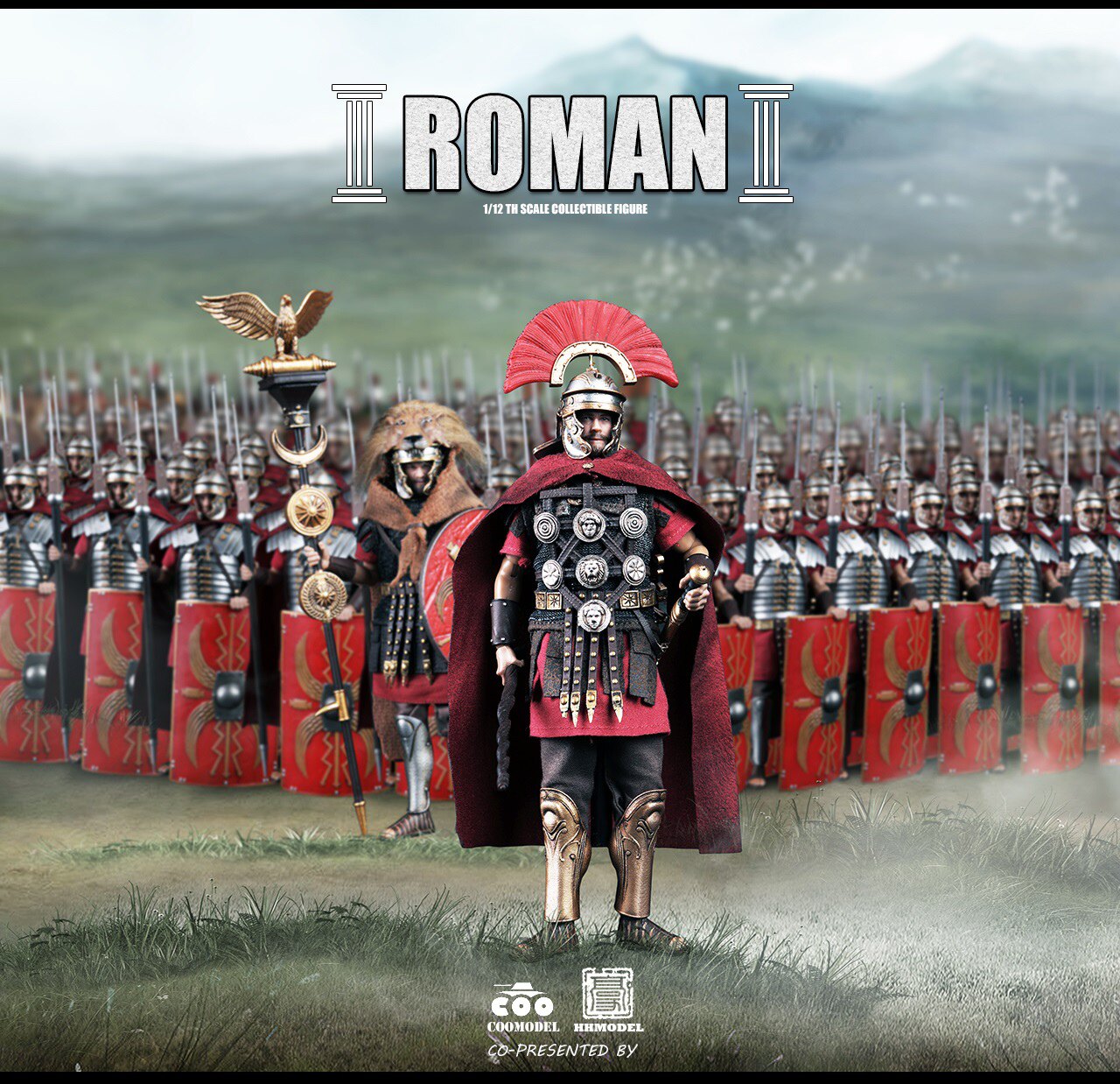 coomodel x hhmodel 1/12 掌上罗马 重步兵 鹰旗手 百夫长 接单