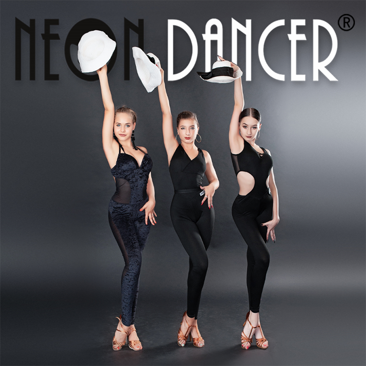 neondancer专业拉丁舞服dasha同款网纱连衣裙表演练习服
