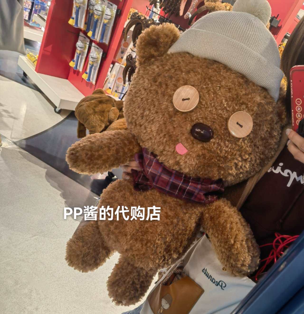 usj日本大阪环球影城圣诞节限定超大tim熊毛绒公仔玩偶