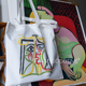 名画帆布包 毕加索简笔画 女单肩大容量购物袋 美术生青年托特包
