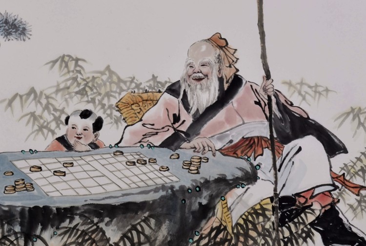 郝政《博弈图》山西省美协会员