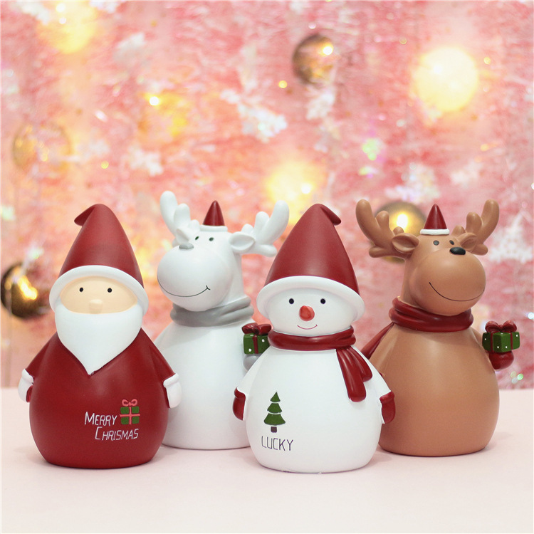 节日小礼品圣诞老人存钱罐雪人储蓄罐儿童圣诞节礼物可爱小鹿造型