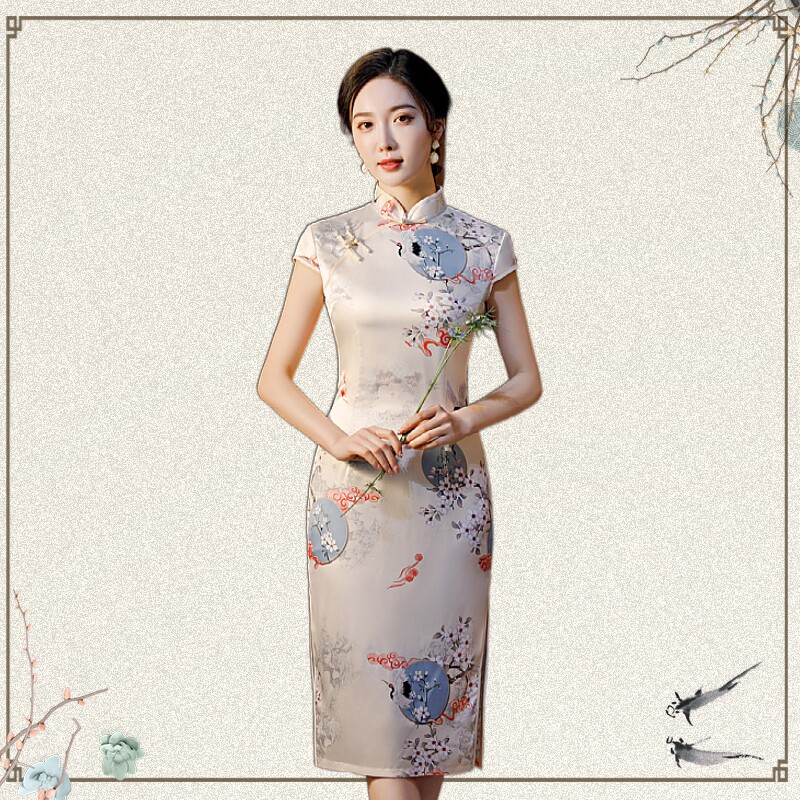 女装/女士精品旗袍更新时间:2022年03月04日苏州高档丝绸双层大码少女
