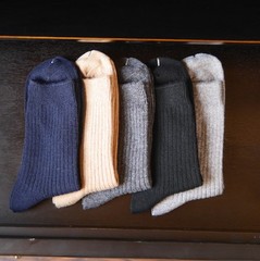 新款男士全棉线棉袜子 纯棉短袜抽条柔软加厚男袜保暖袜子商务袜