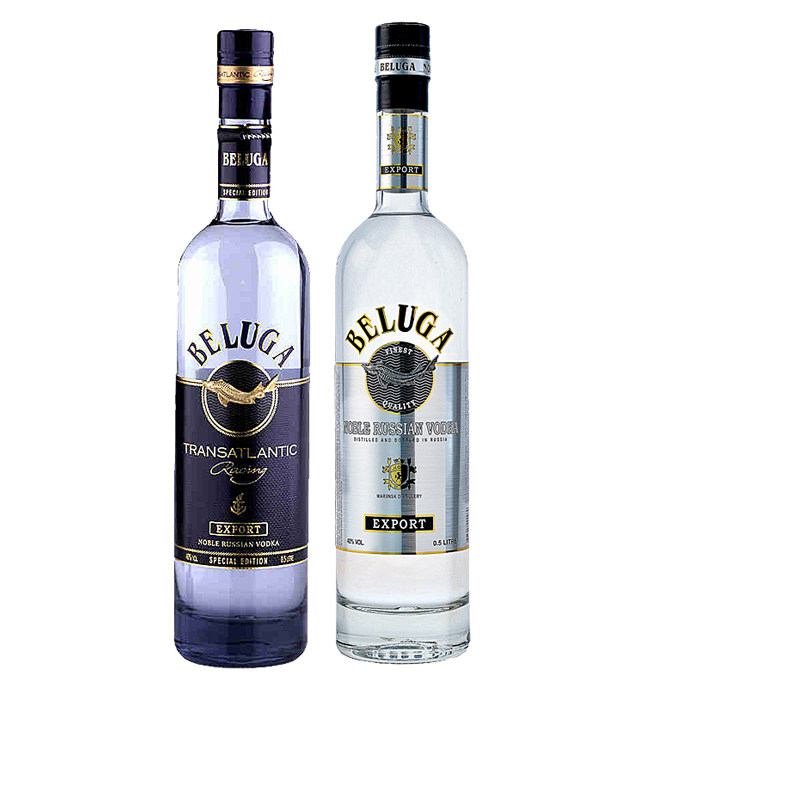 原瓶俄罗斯白鲸金银鲟鱼伏特加beluganoblevodka500ml买赠包邮