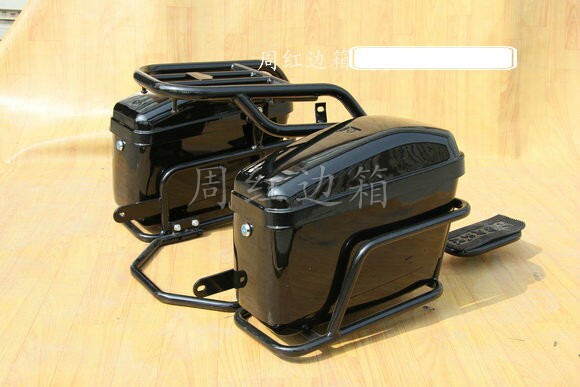 周红边箱适用雅马哈yb125s,e,z,ymh天戟125摩托车带踏板边架/侧箱