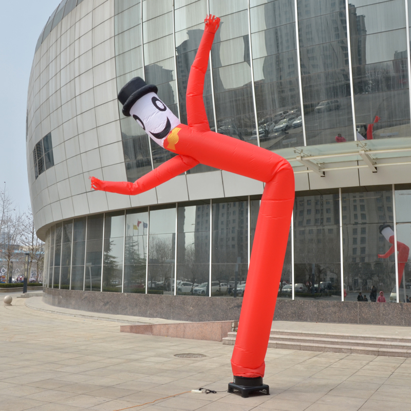开业庆典空中小丑招手舞星摇摆跳舞人卡通气模人充气拱门广告宣传