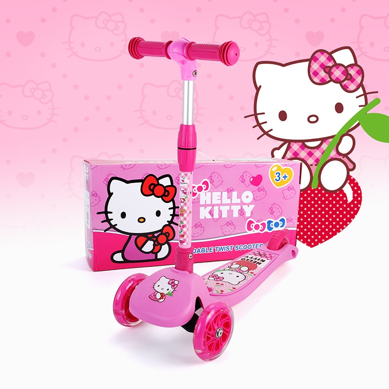 HelloKitty凯蒂猫儿童滑板车踏板掀盖三四轮闪光折叠摇摆车溜溜车在类目 运动/瑜伽/健身/球迷用品, 轮滑/滑板/极限运动, 滑板车中 - 来自Buy2taobao.com提供专业的淘宝代购服务