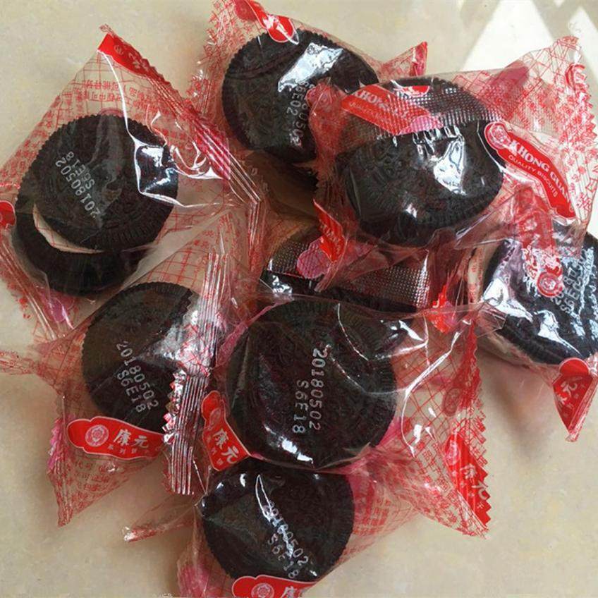 康元香橙椰子奶油285克袋装点心夹心饼干