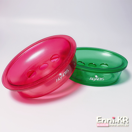 货韩国ADADDS系列 TF无盖香皂盒三眼肥皂盒 皂托红色/绿色可选