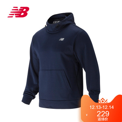 New Balance/NB 男款 长袖连帽针织套头衫 运动休闲上衣AMT