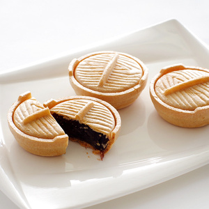 日本北海道六花亭豆沙锅6枚三口味 可爱锅子造型的豆沙麻薯糕