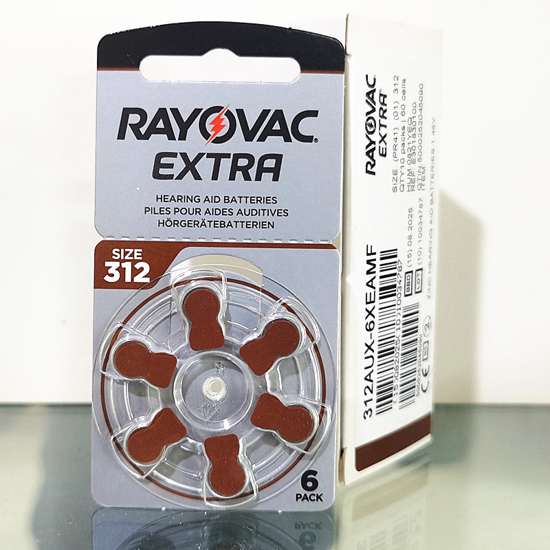 德国进口原装rayovac雷特威助听器纽扣电池extra312号pr411.45v子